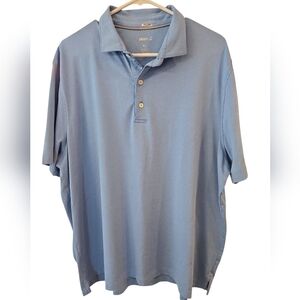 JOHNNIE-O MEN'S PERFORMANCE BLUE GOLF POLO. SIZE X-LARGE.